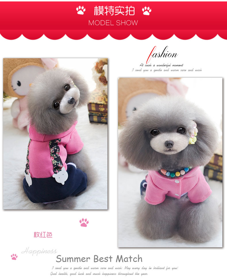 Chó con quần áo mùa xuân quần áo thú cưng mèo quần áo Teddy chó con quần áo chó nhỏ hơn gấu Schnauzer quần áo bốn chân - Quần áo & phụ kiện thú cưng quần áo chó