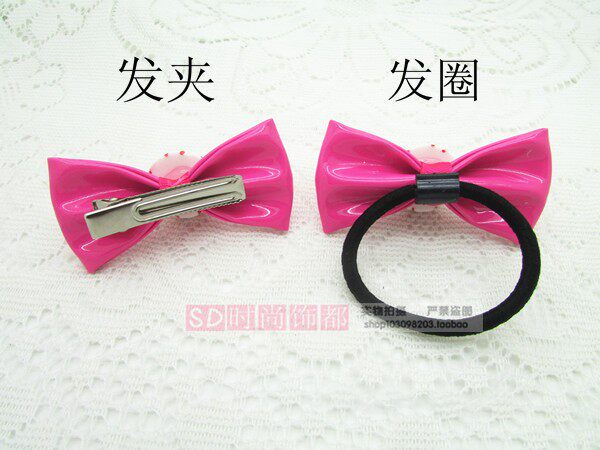 OMG! Harajuku Bloodshot Eyeball Bow Hair Clips - Huang Yilin Vibe! - Detail image 3