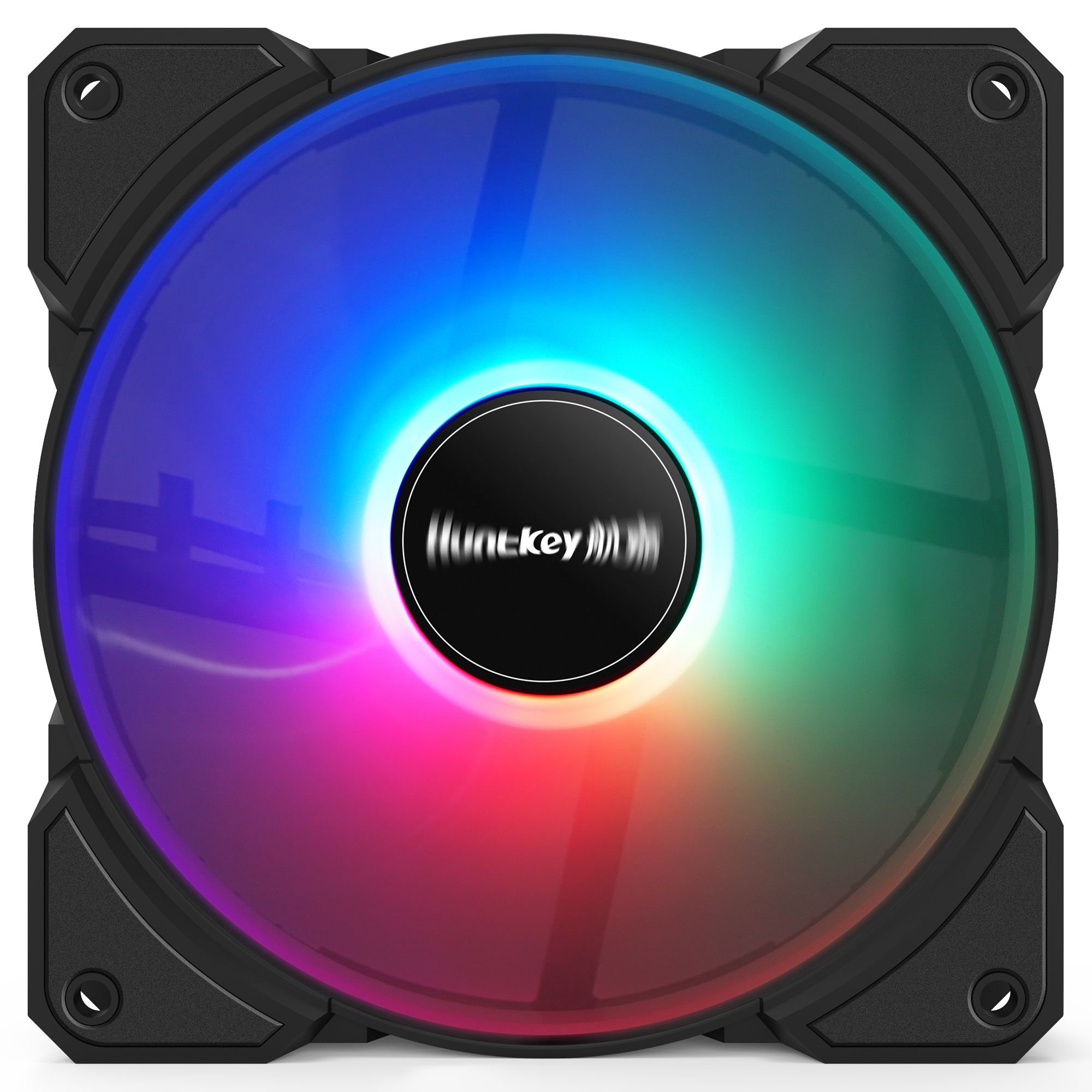 Chengcheng Tech LED Golden River Tian Xin Valley RGB Table Top Computer Host Shell Heat Dissipation Fan Magic Square Mute Fan