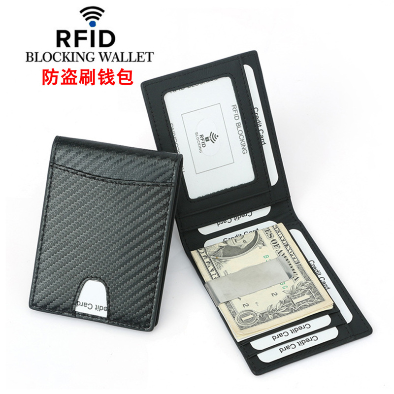 Rfid Slim and Compact Men's Wallet Card Holder Leather Wallet for Men Cash Banknotes Dollar Wallet Rfid Slim and Compact Men's Wallet Card Holder Leather Wallet for Men Cash Banknotes Dollar Wallet
