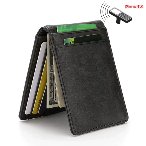 Короткий ультратонкий кошелек, складной бумажник, сумка для отдыха, зажим для денег, в корейском стиле