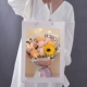Bai Man Tianxing+Pink Orange Two -Color Rose+Подсолнечный литературный стиль упаковка