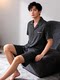 Men's Pure Cotton Pajamas Summer 2026 New Style Short-Sleeved Ultra-Soft High-End Simple Large Size Cool-Feeling Home Wear