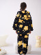 Coral Fleece Pajamas for Women, Thickened and Plush, Autumn and Winter 2025 New Style, Suitable for Teenagers and Middle School Students, Can Be Worn Outside, Homewear Set