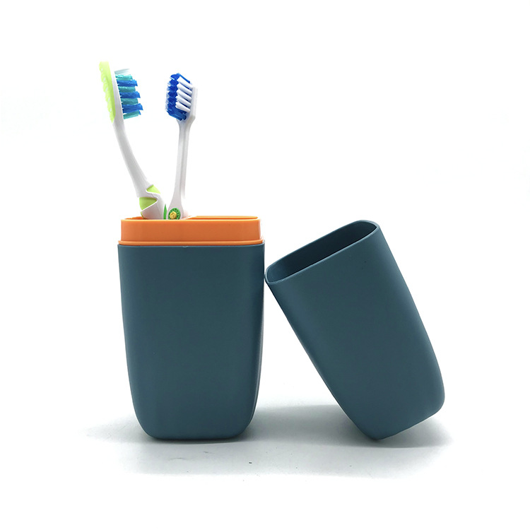 New Travel Brush Tooth Cup Creative Tooth Box Cushion Cup Fashion Portable with Toothbrush Box High-end Toilet Box