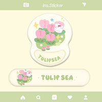 Tulip Mouse Pad+тот же держатель длинной полосы