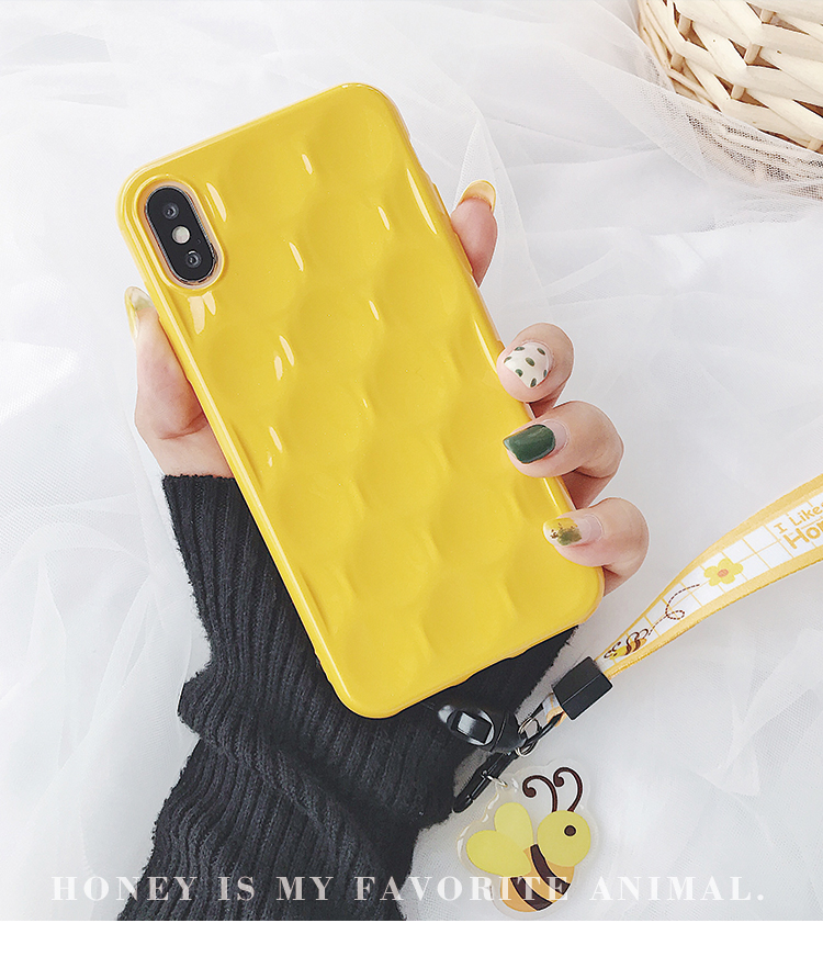 Little bee dây điện thoại di động dây vải mở rộng dây dài và ngắn treo cổ dây cổ tay nhỏ táo tươi Huawei OPPO dây buộc - Phụ kiện điện thoại di động phu kien gia re