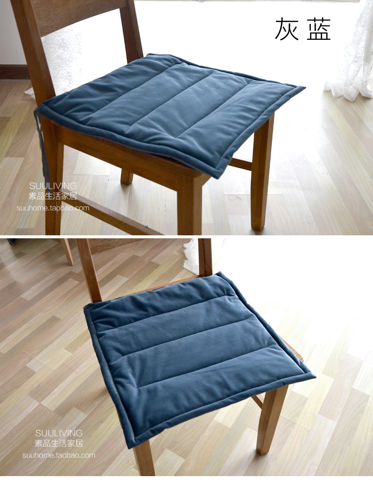 Màu đơn giản nhung nhung retro màu xanh đậm đệm đệm đệm sofa đệm phần mỏng bốn mùa mat tùy chỉnh thảm trải ghế