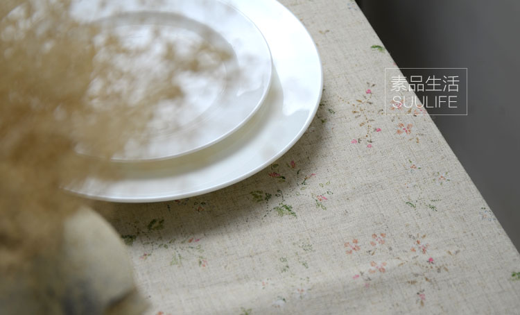 Mỹ retro nông thôn tự nhiên bông và vải lanh hoài cổ hoa vải bàn cà phê / khăn trải bàn / khăn trải bàn vải - Khăn trải bàn khăn phủ bàn hội nghị