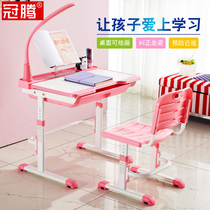 Children study table chairs Primary school students Baby Home Small families Type Economy Early childhood Girls desk writing desk