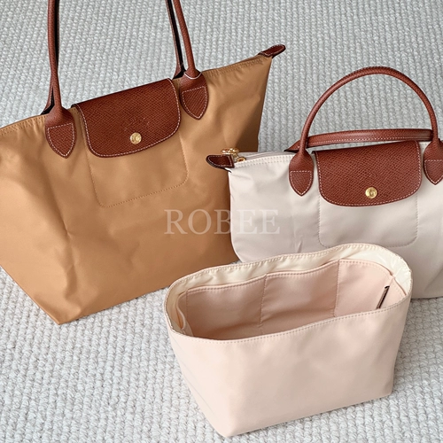 ROBEE/применимо к Longchamp longchamp с длинной и короткой ручкой Мини-большая, средняя и маленькая сумка-тоут с нейлоновой подкладкой Longchamp