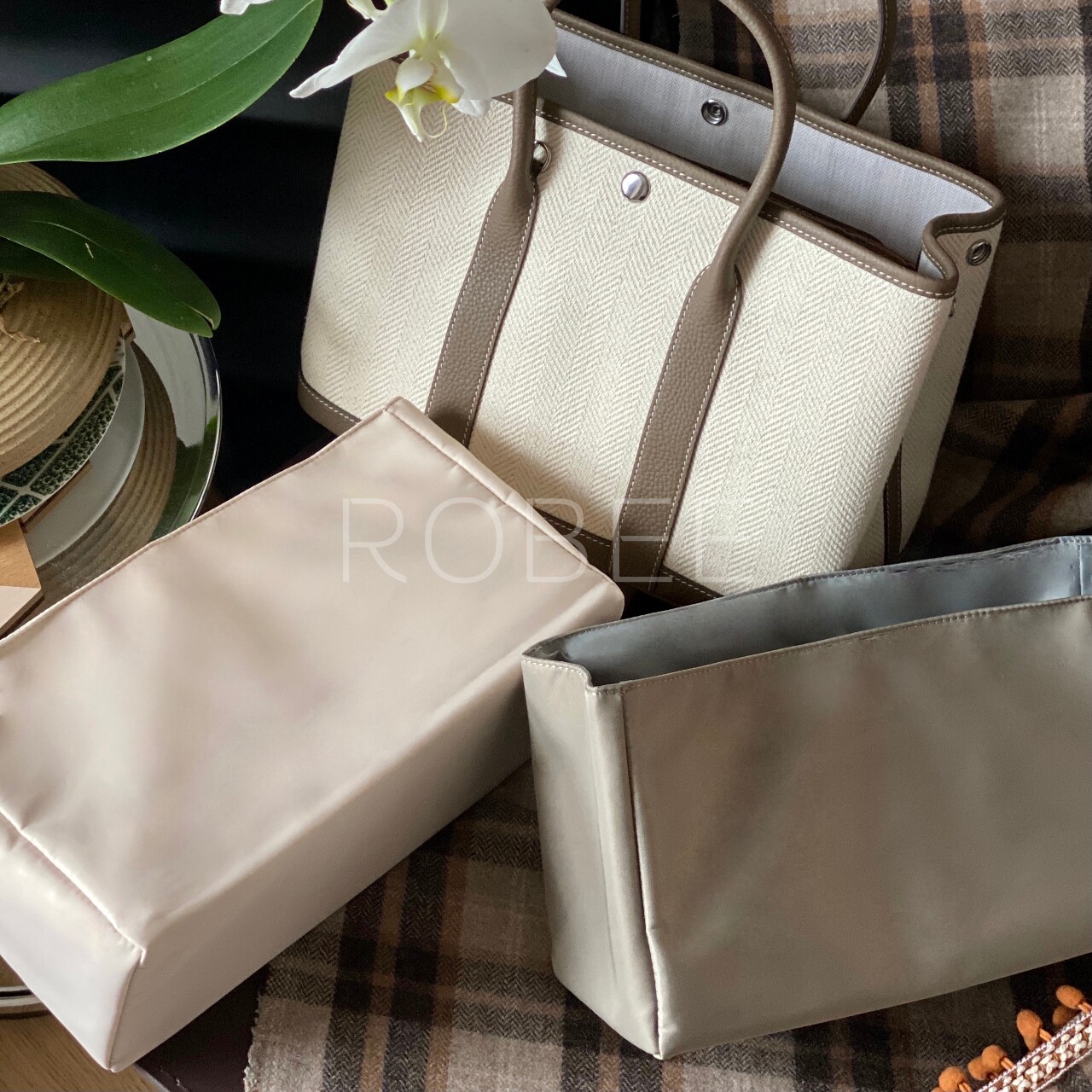 ROBEE is suitable for Hermes GardenParty 30 36 garden bag liner liner storage bag bag