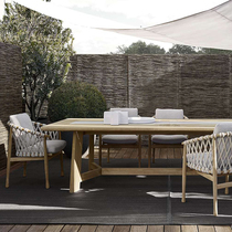 Nordic Minimalist Casual Grapefruit Rattan Furniture Sofa Outdoor Garden Patio Balcony Outdoor Furniture Rattan Chairs Combined Waterproofing