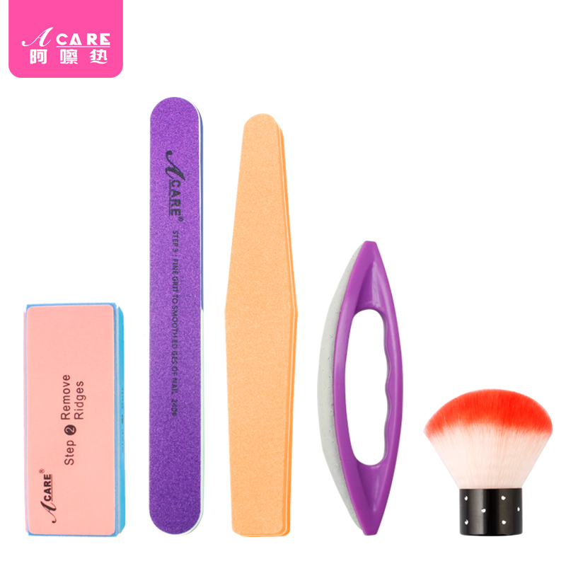Nail file polished nail cute scrub baby six-sided round multi-functional rubbing housenail file