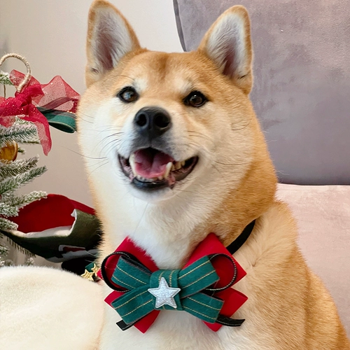 Рождественские собаки Pet Cat Shiba Inu French Corki Vips, маленькие и маленькие узлы для собак