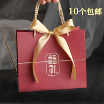 New wedding happy sugar box Handbags Handbags Handbags Back to gift bags China Wind wedding accompanied by handbags