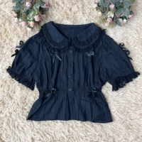 Все черные кружевные короткие рукава