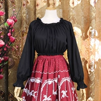 Шифоновый черный лонгслив