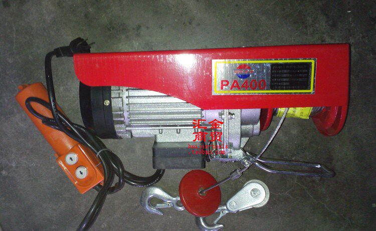 Micro electric crane Electric crane PA400*12M hoist double hook 400 kg single-phase electric