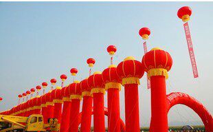 6m Inflatable Column Wedding Supplies Advertising Lantern Column Inflatable Lantern Column Advertising Celebration Supplies