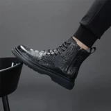 Martens, высокая зимняя обувь в английском стиле, утепленные ботинки для кожаной обуви, из натуральной кожи, в британском стиле, коллекция 2023