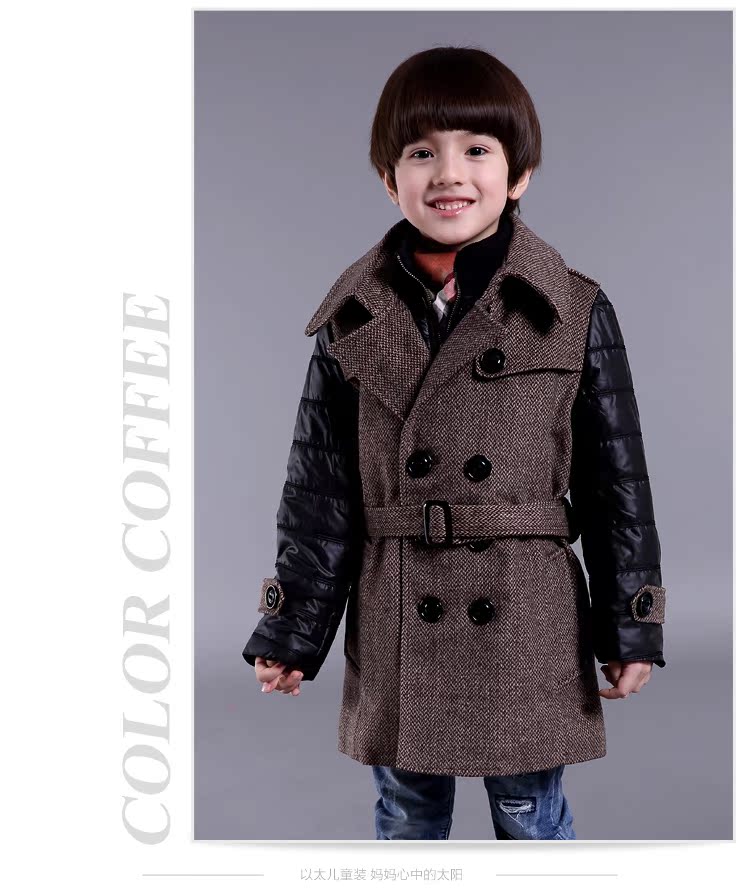 Manteau pour garcon en laine - Ref 2161439 Image 12