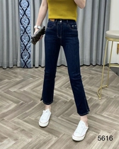 DIMO5616 straight jeans female slim stretch thin 2021 spring and autumn winter New High waist nine-point pipe pants