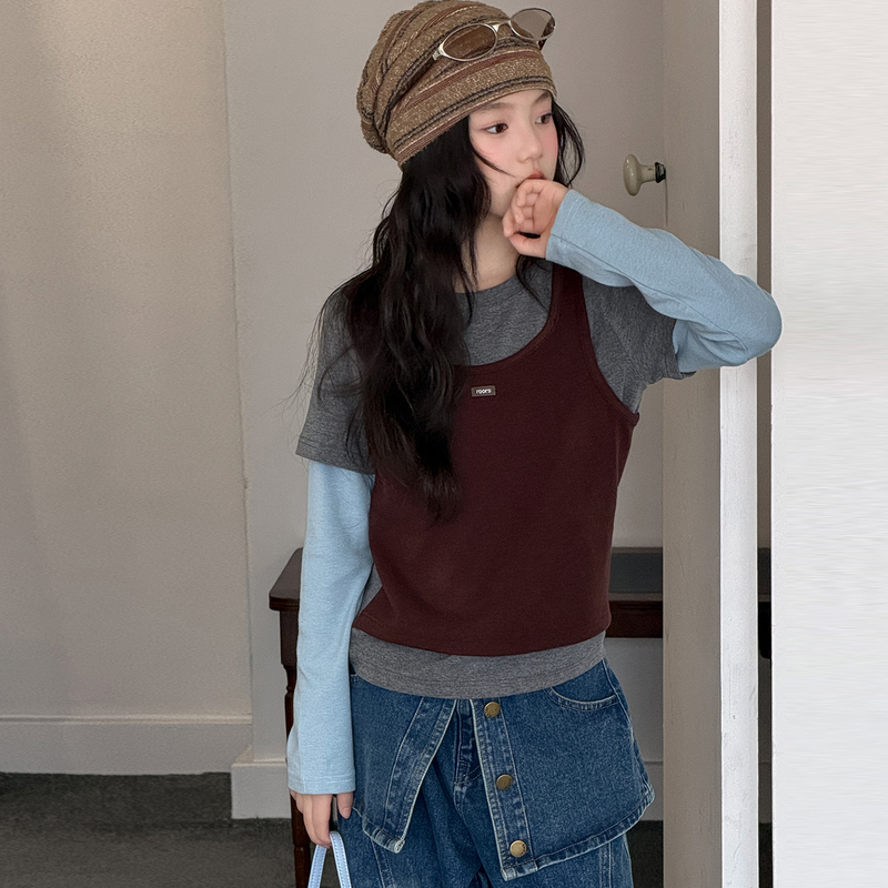 Girls' Long-Sleeved T-Shirt 2026 New Autumn Children's Super Stylish Korean-Style Top for Middle School Students Trendy Streetwear T-Shirt