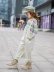 Bộ đồ mùa xuân cho bé gái 2020 Quần áo trẻ em mới Quần áo trẻ em phong cách nước ngoài Quần yếm Hàn Quốc mùa xuân và mùa thu thời trang Bộ đồ hai mảnh - Phù hợp với trẻ em