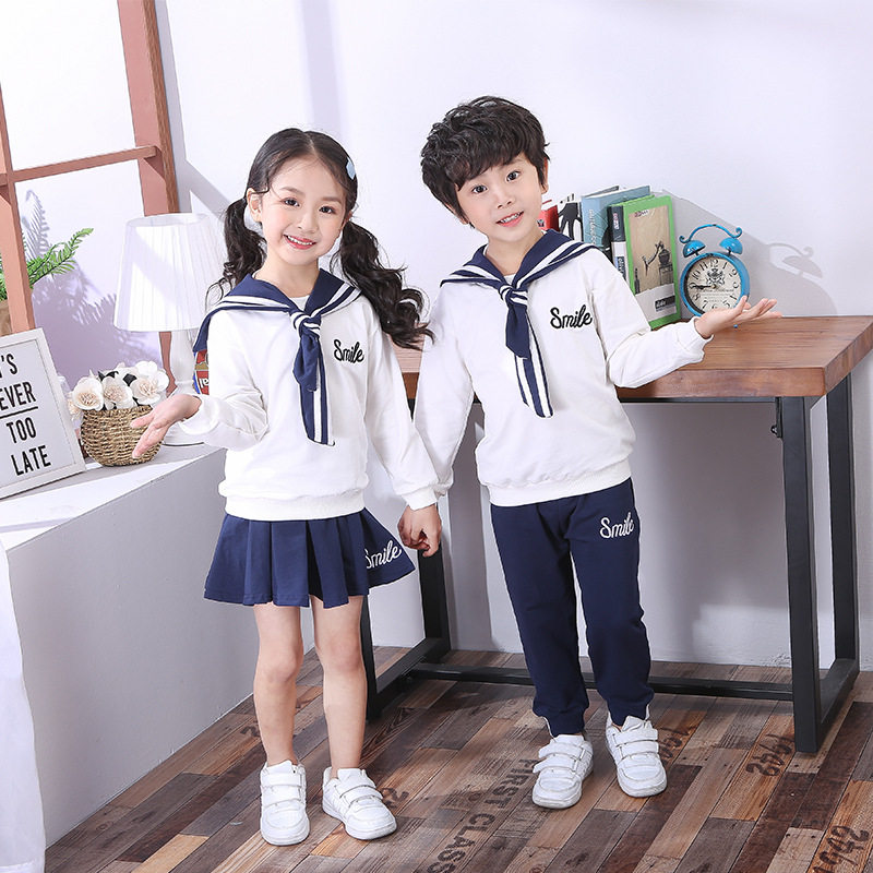 New Year's Day children's chorus performance clothing spring and autumn kindergarten navy sailor performance clothing boys and girls dance suits