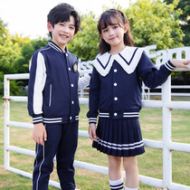 Kindergarten uniforms autumn and winter wear primary school uniforms sportswear British college style baseball uniforms childrens class uniforms suits