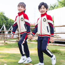 Elementary school uniforms three or four sets of childrens class uniforms kindergarten school uniforms autumn sports opening clothing
