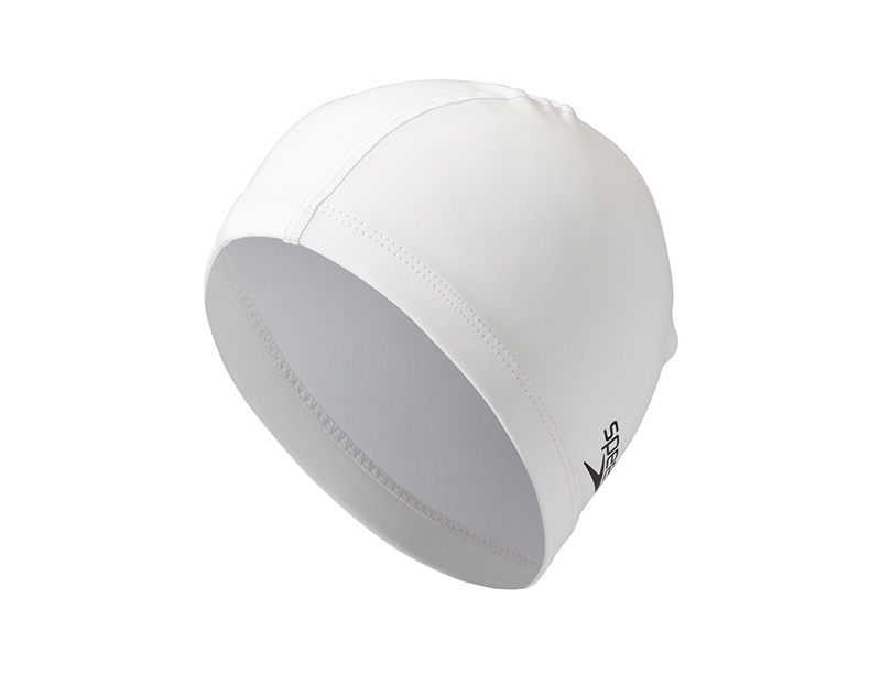 Mũ bơi Speedo, nam và nữ, thoải mái, không đầu, mũ bơi bọc PU, kích thước lớn, tóc dài, không đầu chặt, trắng mũ bơi cho trẻ em