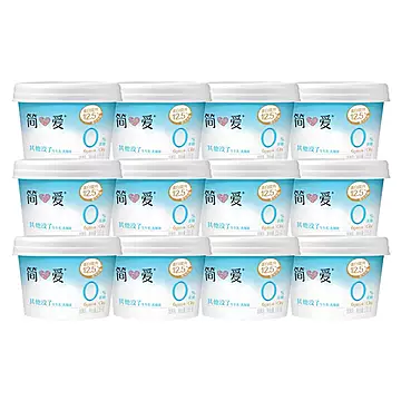 简爱0%蔗糖轻食酸奶135g×12杯