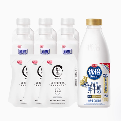 光明新鲜牧场+优倍浓醇组合装