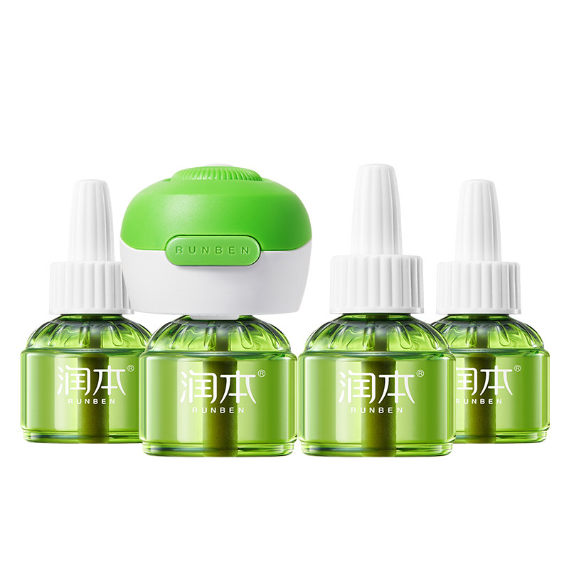 润本蚊香液4液+1器！！