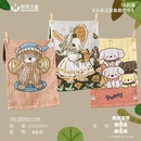 斜月三星洗脸纯棉方巾3条装