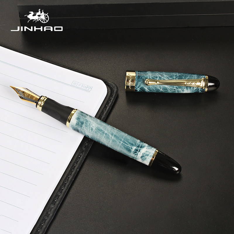Jinhao X450 Iridium Gold Pen Men's High-end Delicate Girl Students Special Beauty Work Bending Tips Calligraphy And Calligraphy Ink Sac