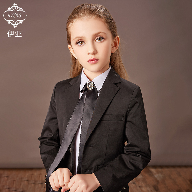 Chim ưng cô gái Suit Kids Suit Jacket Anh Gió Hiện Piano Hiện ăn mặc Handsome cô gái ăn mặc.