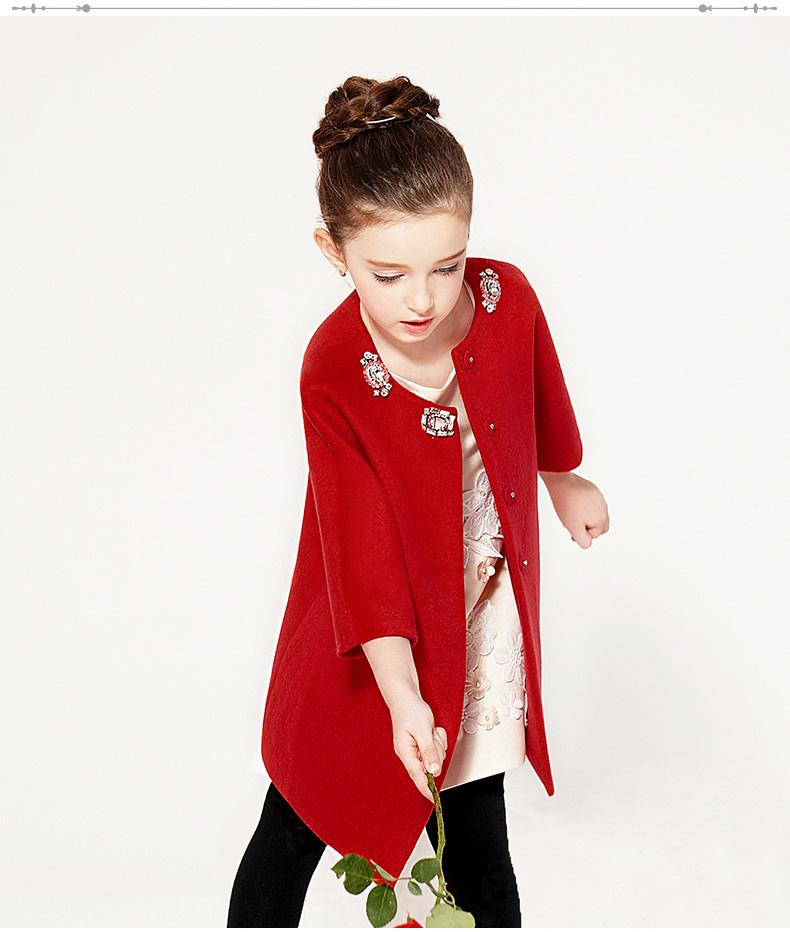 Manteau pour fille EYAS en mélange - Ref 2162340 Image 23