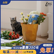 Less Living Nets Red Ins Trash Cans Can Be Stacked Bedroom Living-room Toilet Folds Trash Trash Basket