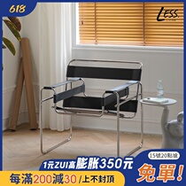 Less living Nordic ins net red sofa chair Leisure chair vintage vintage furniture medieval leather chair