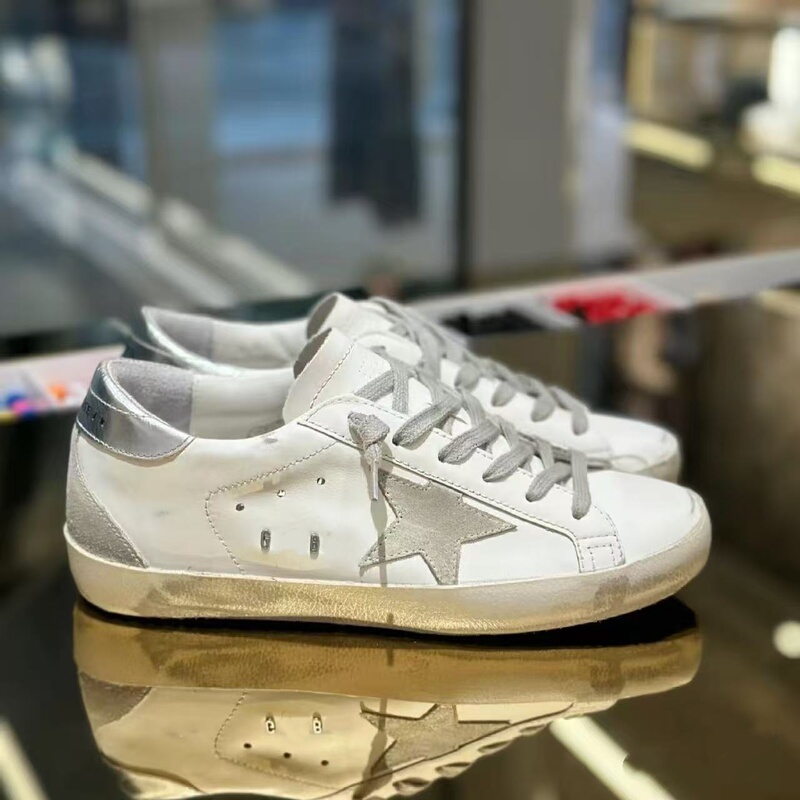 Korean Version 2025 Autumn and Winter New Style Genuine Leather Height-Increasing Distressed Sneakers for Men, Retro Lace-Up Sneakers, Star Shoes for Women