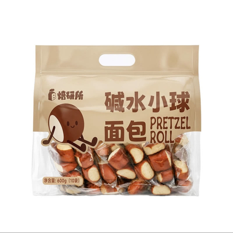 Mm Member Supermarket Authentic Baked Pastries Snacks Breakfast Bakery Alkaline Water Bread Balls 600g