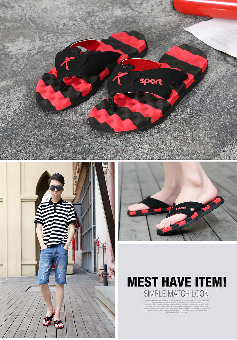 Mùa hè flip flops của nam giới cá tính bên ngoài mặc giày bãi biển mùa hè ngoài trời mềm dưới chống trượt dép và dép nam thời trang