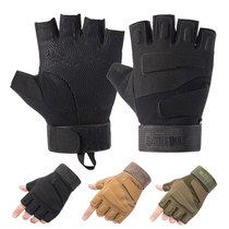 Sports semi-full finger gloves autumn and winter men and women sunscreen special forces military fans outdoor tactical fitness non-slip riding Mountaineering