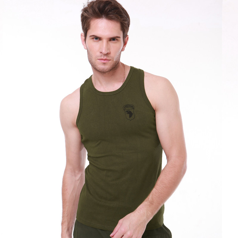 Allied Army memes Summer Elastic Tight Fit Men Mountaineering Casual Fitness Vests