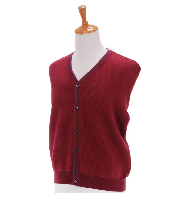 Áo len cổ lọ cỡ lớn Áo len cổ chữ V mùa đông màu trung tính dày Áo len cashmere nút áo len nam áo phao nam hàng hiệu