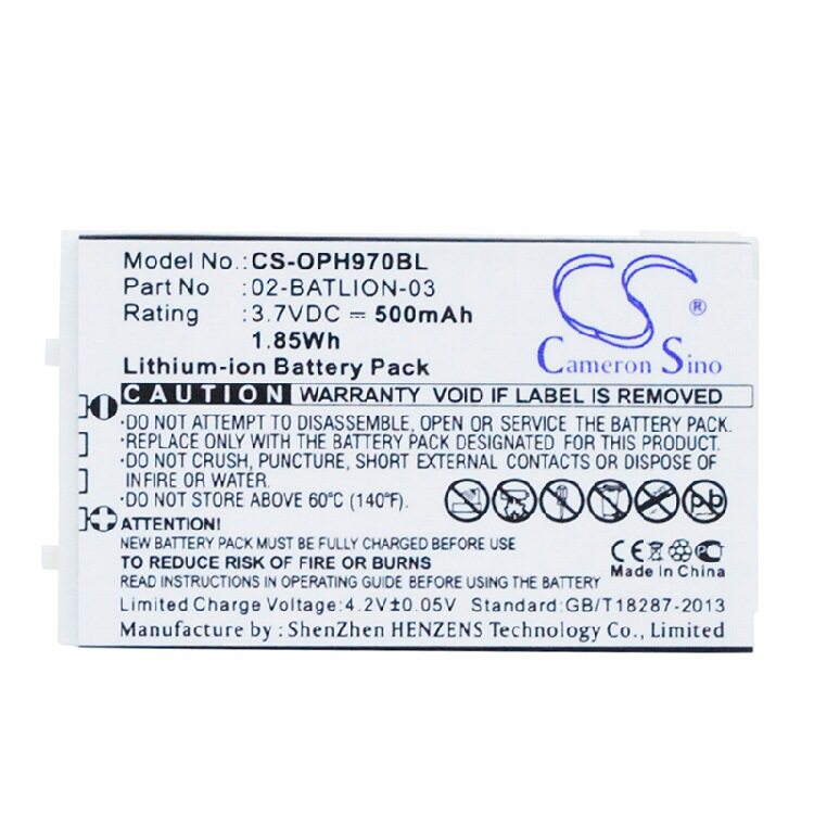 CS Applicable Opticon OPL-9700 barcode scanner battery manufacturer straight for 02-BATLION-03