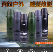 304 stainless steel thermos cup large capacity outdoor car portable double layer vacuum sling bullet head Sports pot